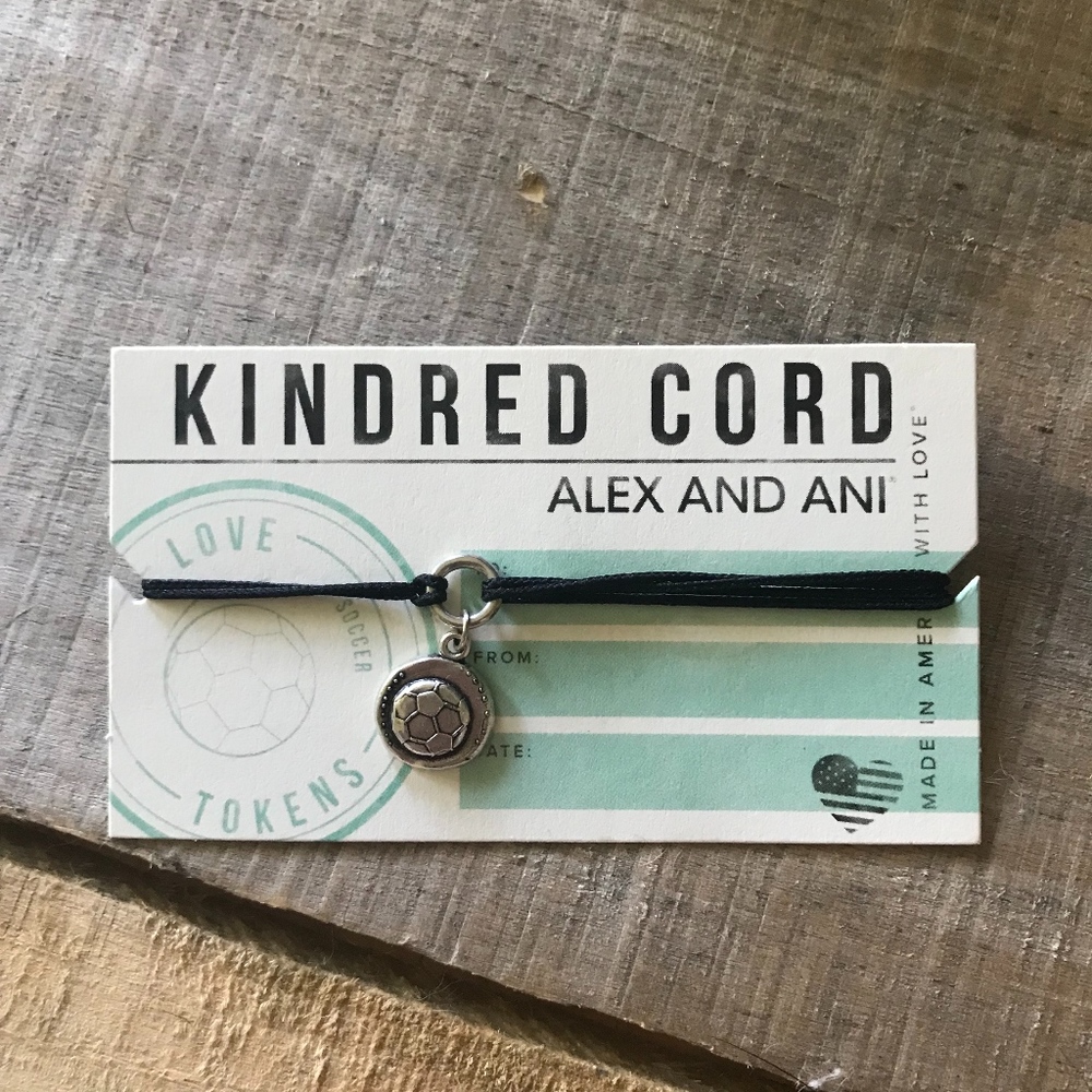 Alex and Ani Soccer Ball Kindred Cord Bracelet